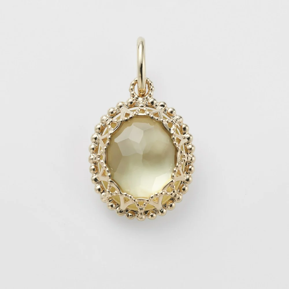 K10 Quartz/Shell Charm