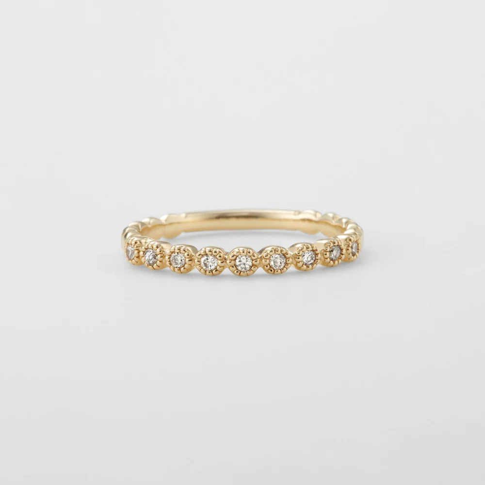 K10 Diamond Pinky Ring(0.07ct)