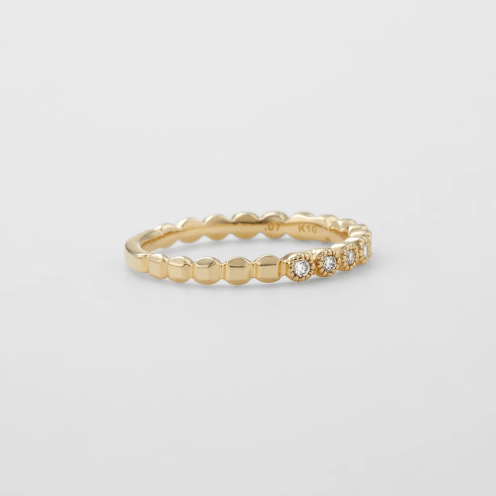 K10 Diamond Pinky Ring(0.07ct) - Image 2