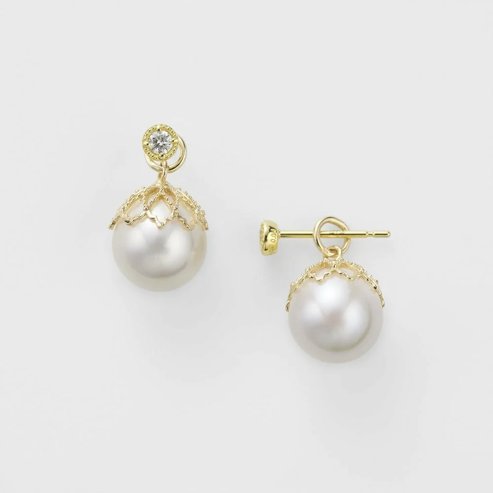 K18 Diamond Earrings (0.04Ct) - Image 2