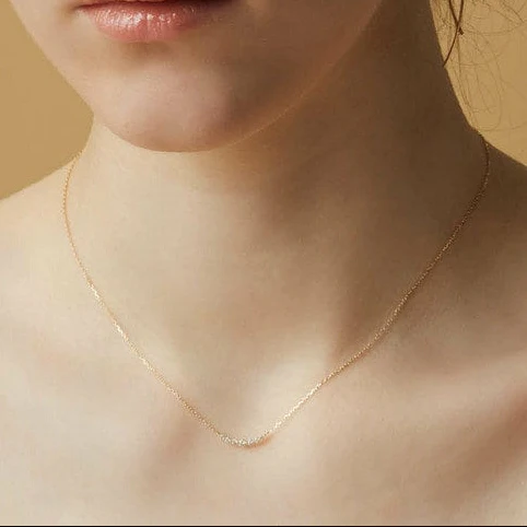 K18 Diamond Necklace(0.1ct) - Image 2