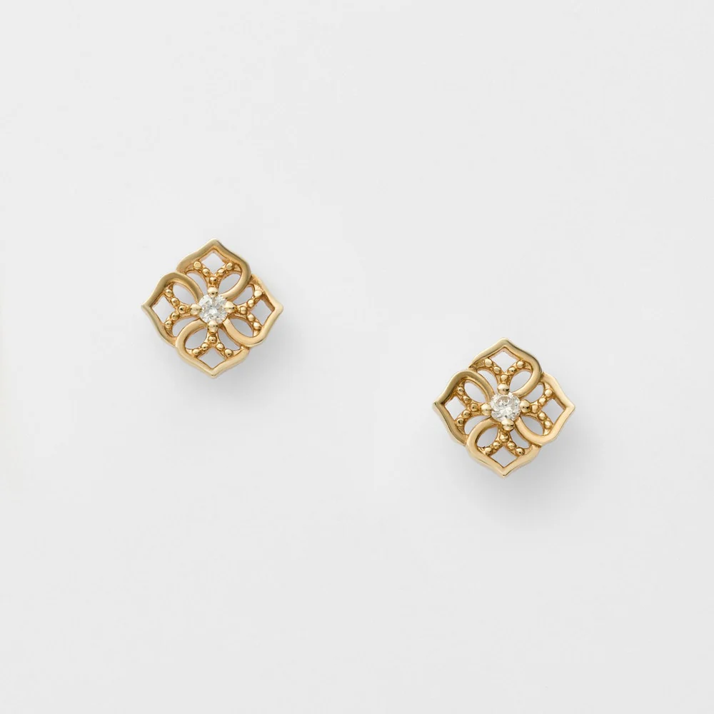 K10 Diamond Earrings - Image 2
