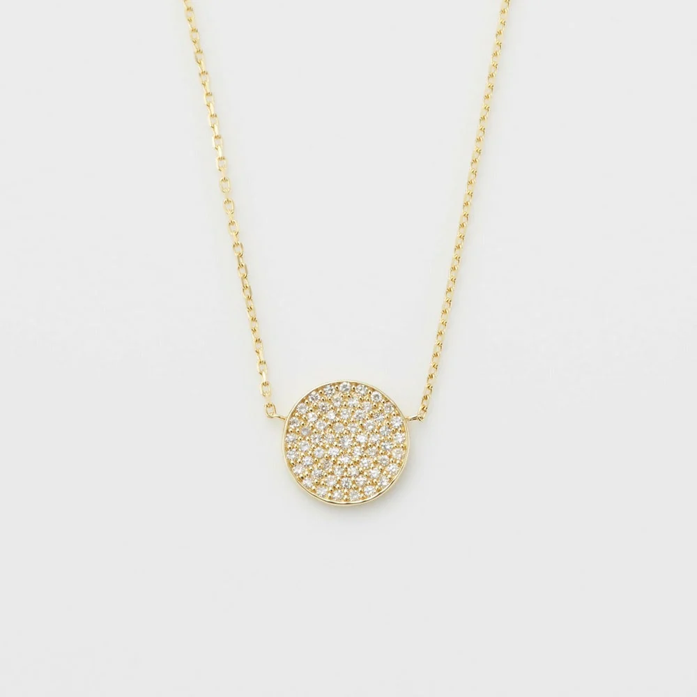 K18 Diamond Necklace (Total 0.11ct)