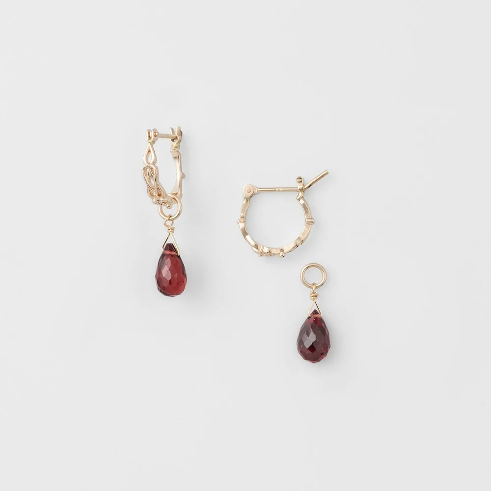 K10 Garnet Earring Set - Image 3
