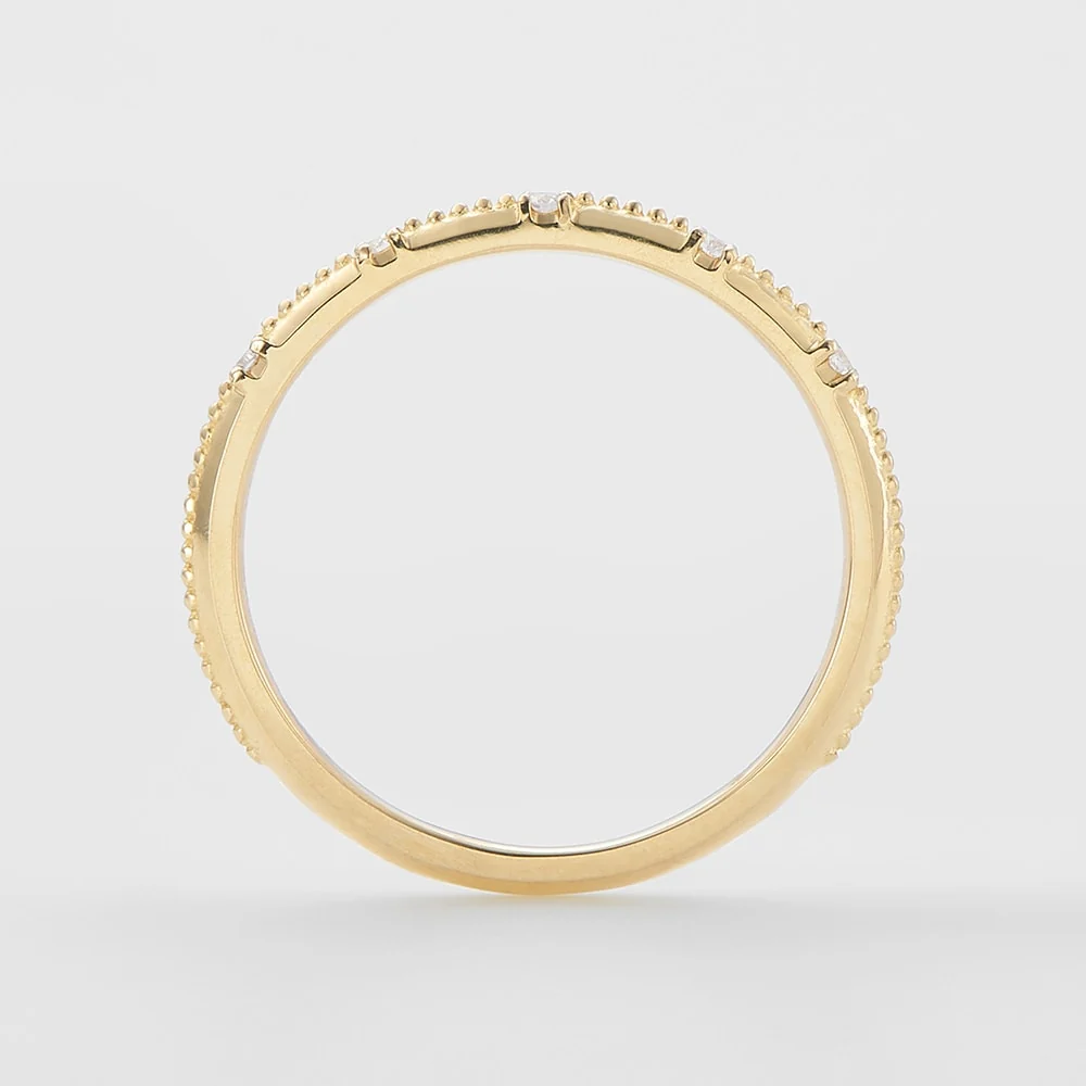 K18 Diamond Pinky Ring - Image 4