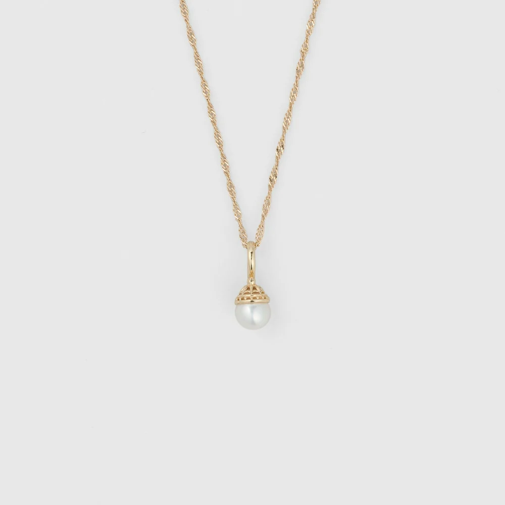 K10/Silver Charm Set Necklace - Image 3