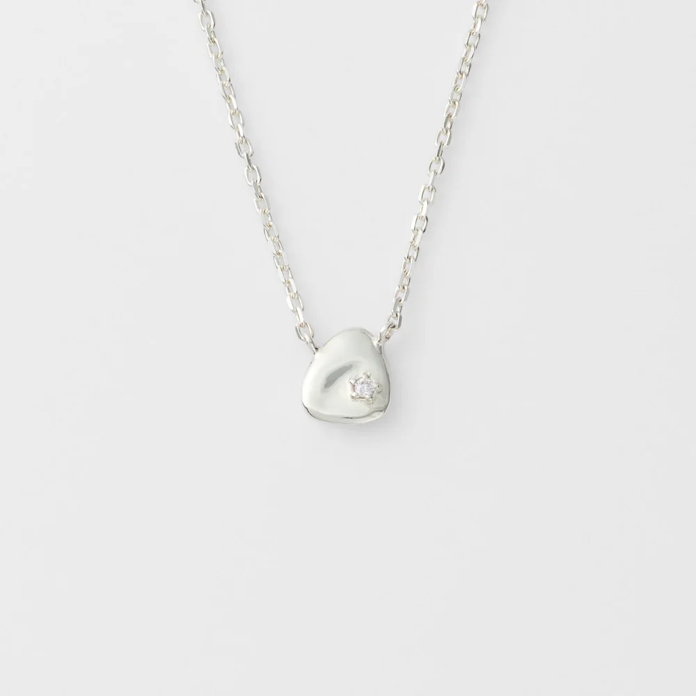 Silver Diamond Necklace