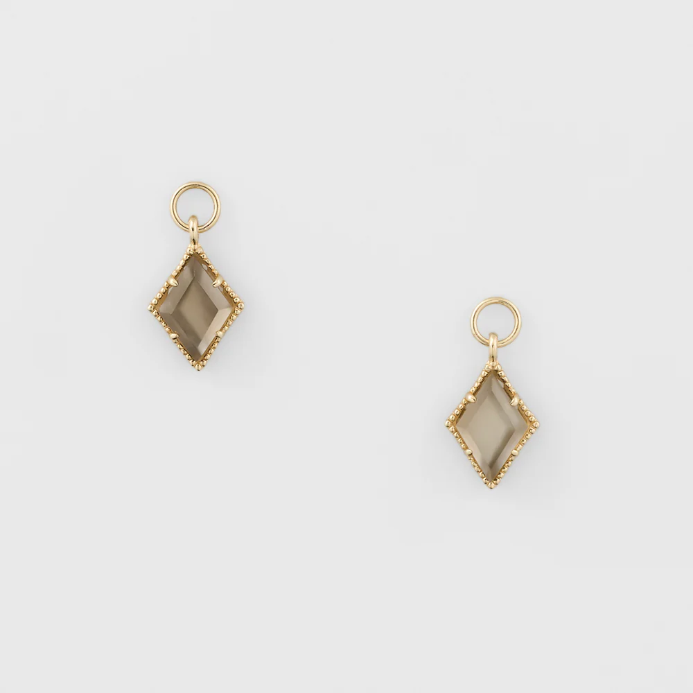 K10 Quartz/Shell Earring Charm