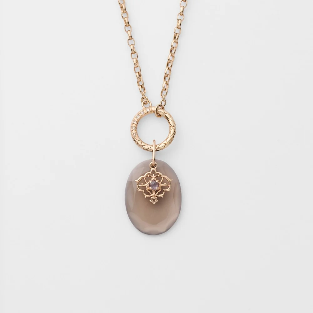 K5 Smoky Quartz Charm - Image 3