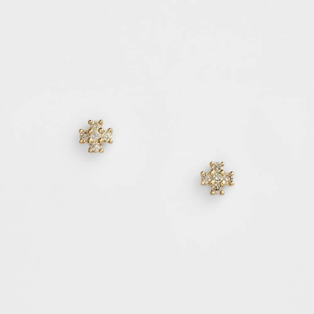 K10 Diamond Earrings