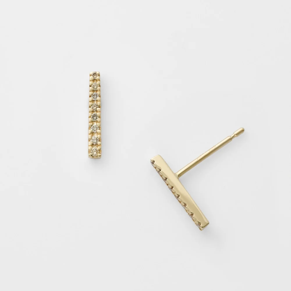 K10 Diamond Earrings