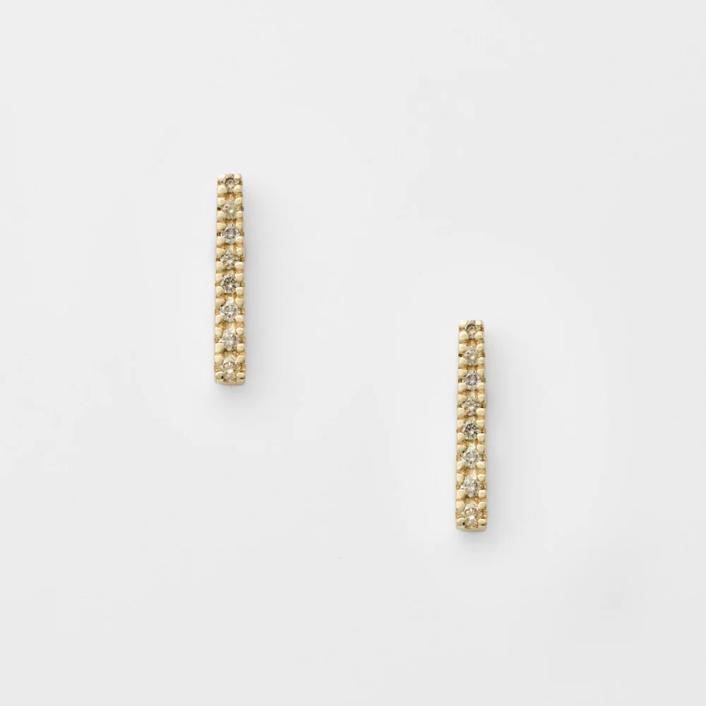 K10 Diamond Earrings - Image 2