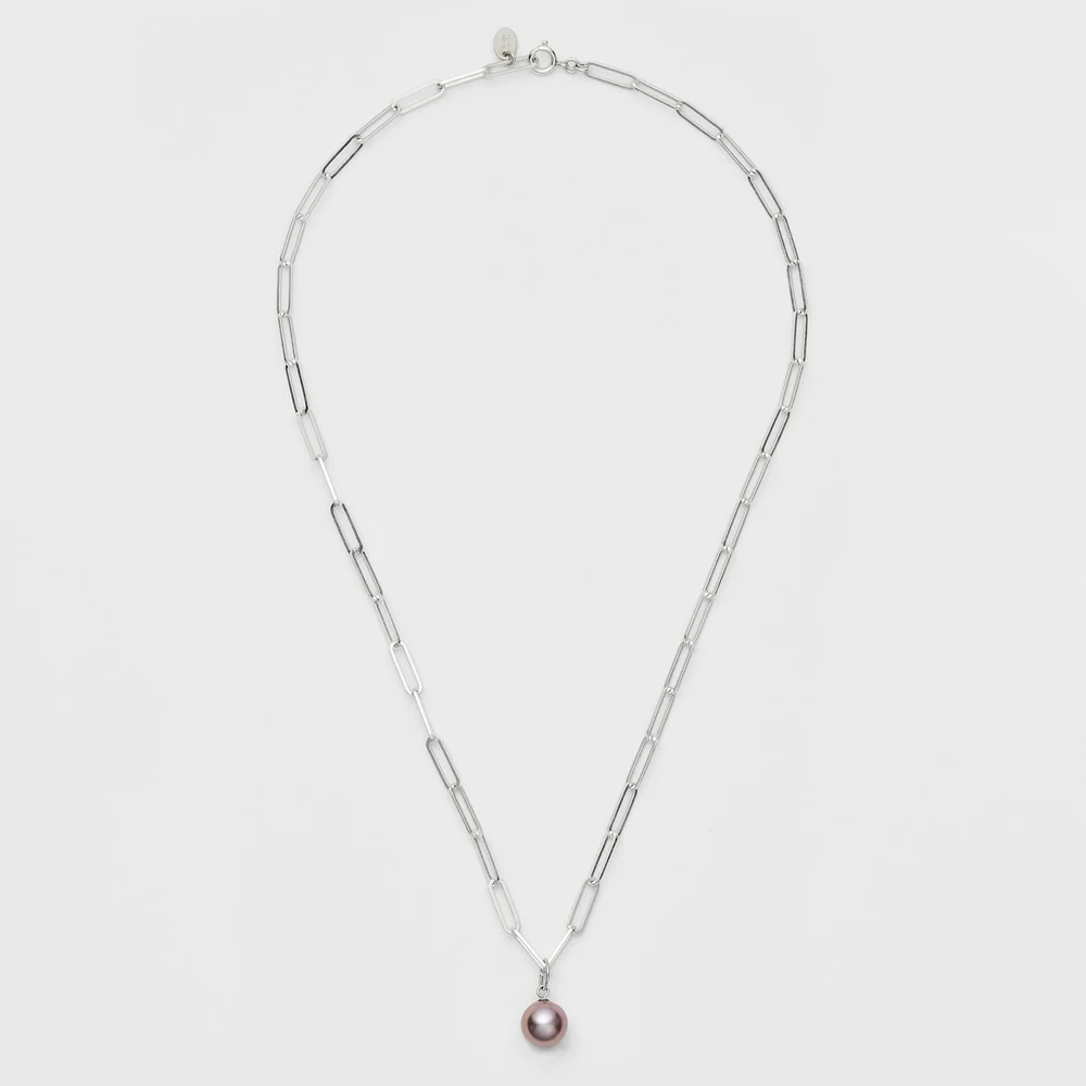 Silver Pearl Necklace