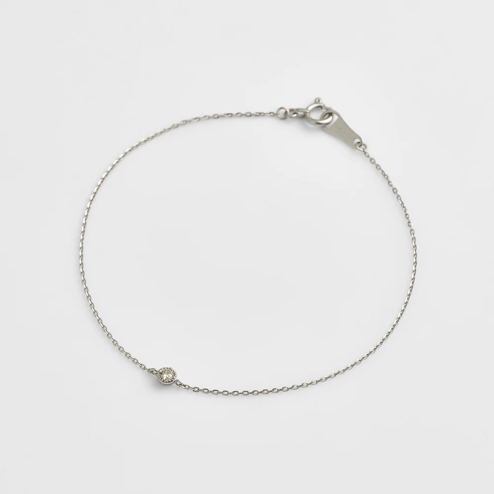 Platinum Diamond Bracelet (0.03Ct)