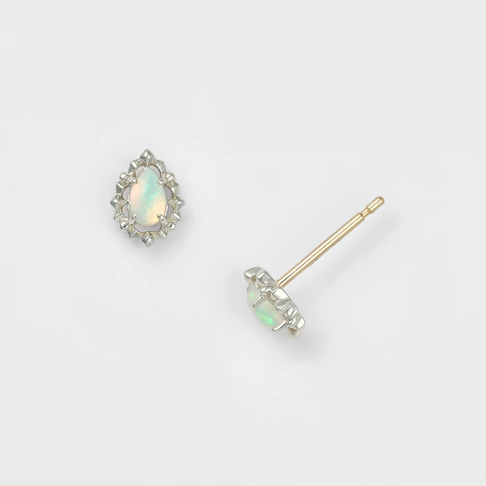 Silver Opal Earrings - Image 2