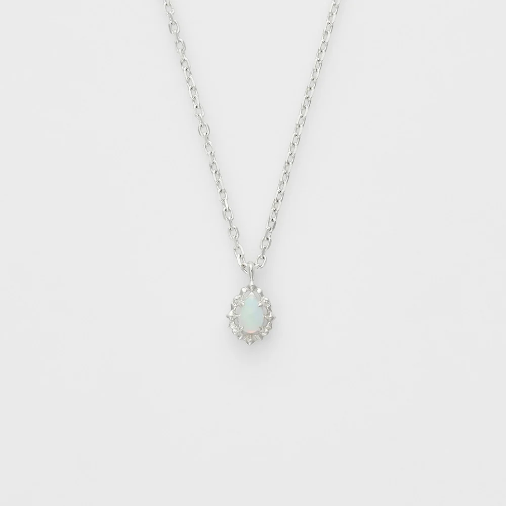Silver Opal Necklace
