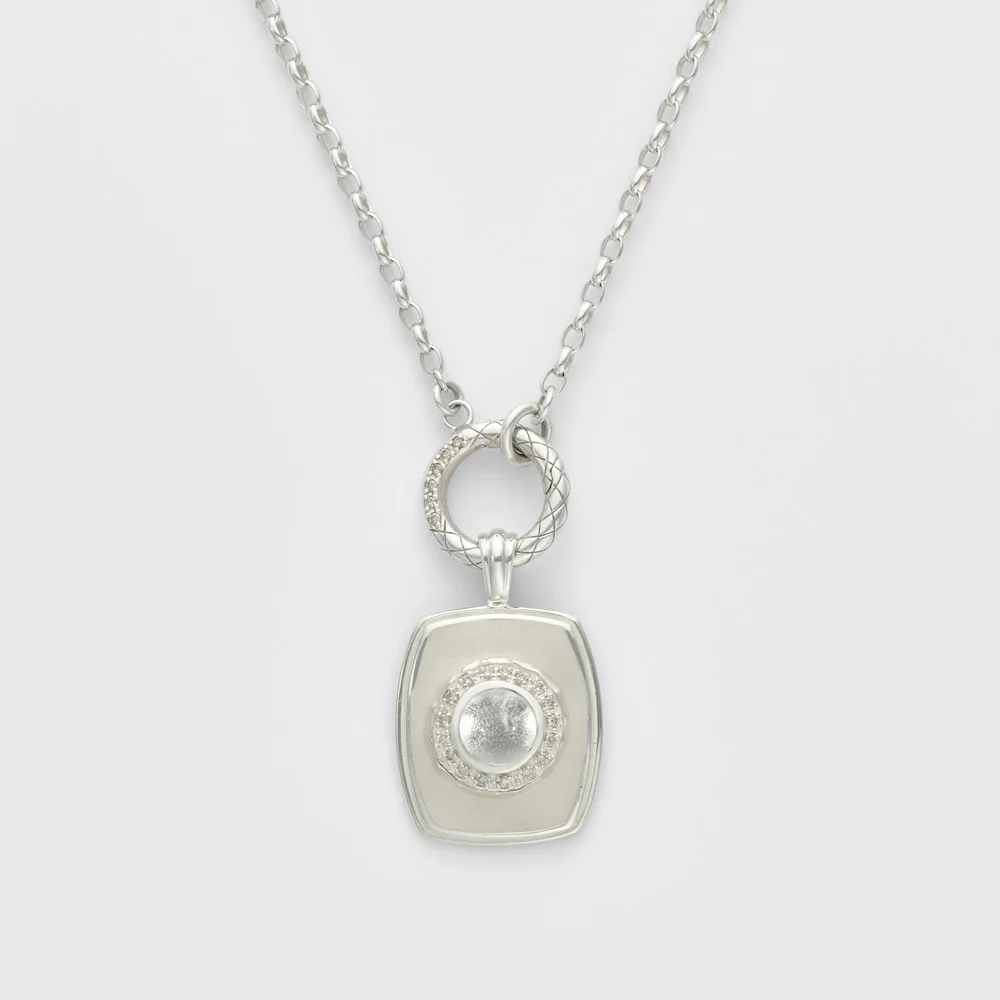 Silver Quartz/Diamond Charm - Image 3