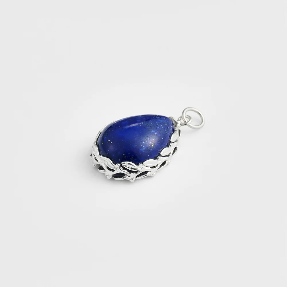 Silver Lapis Lazuli Charm - Image 4