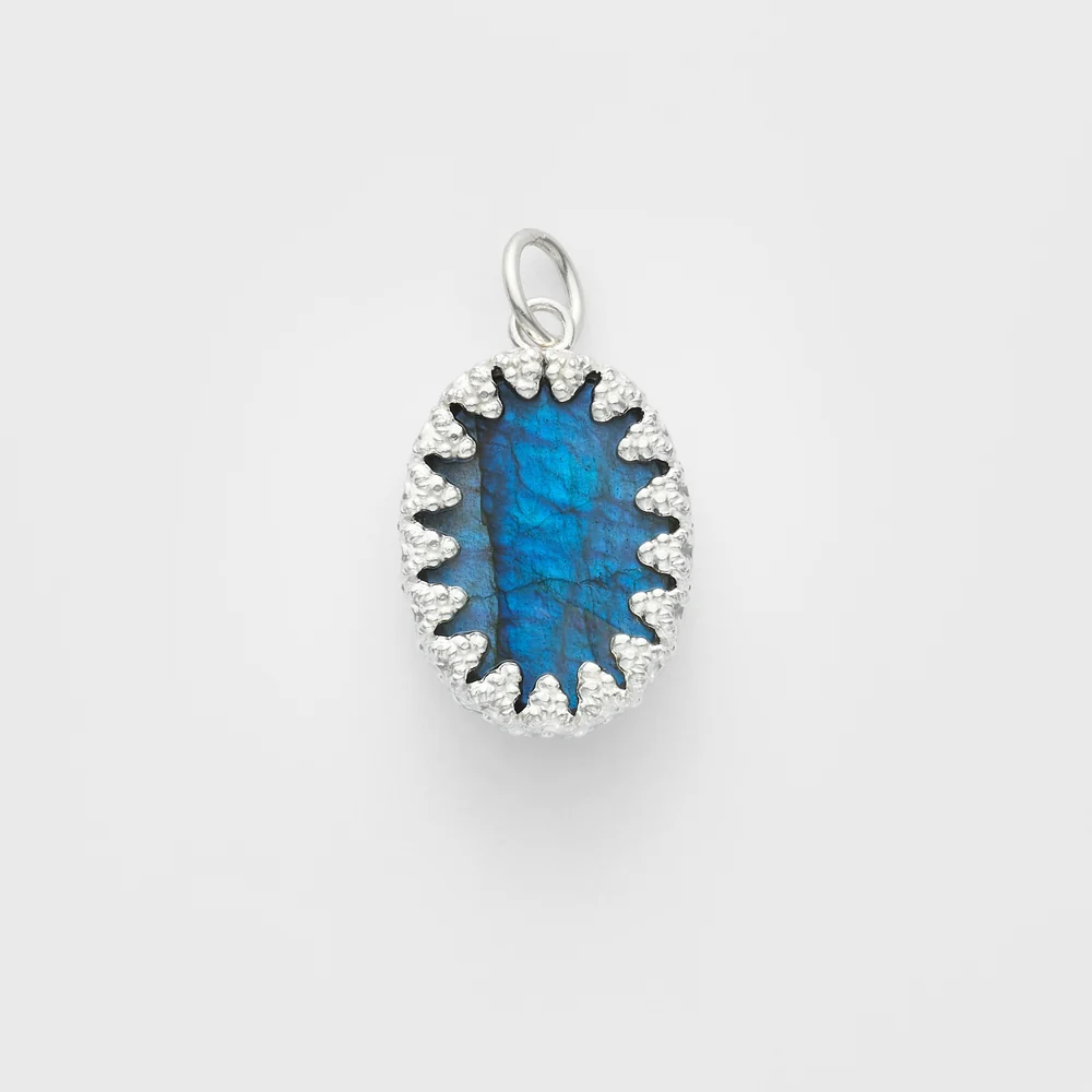Silver Labradorite Charm - Image 2