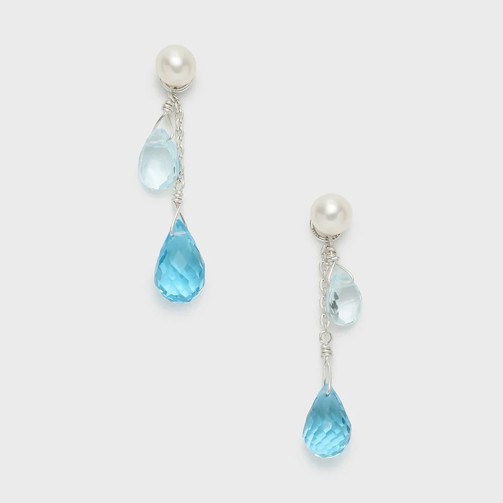 Silver Topaz Earring Charm - Image 2
