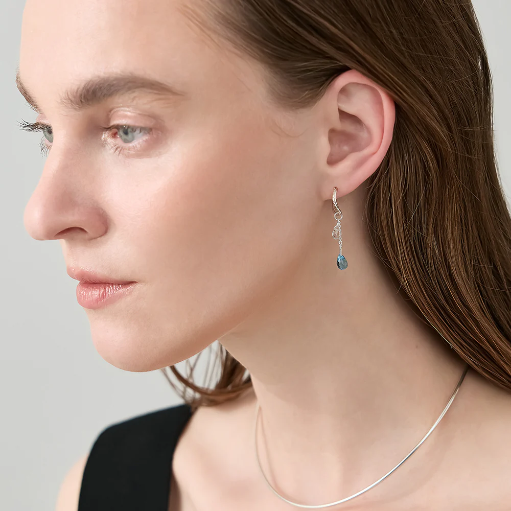 Silver Topaz Earring Charm - Image 3