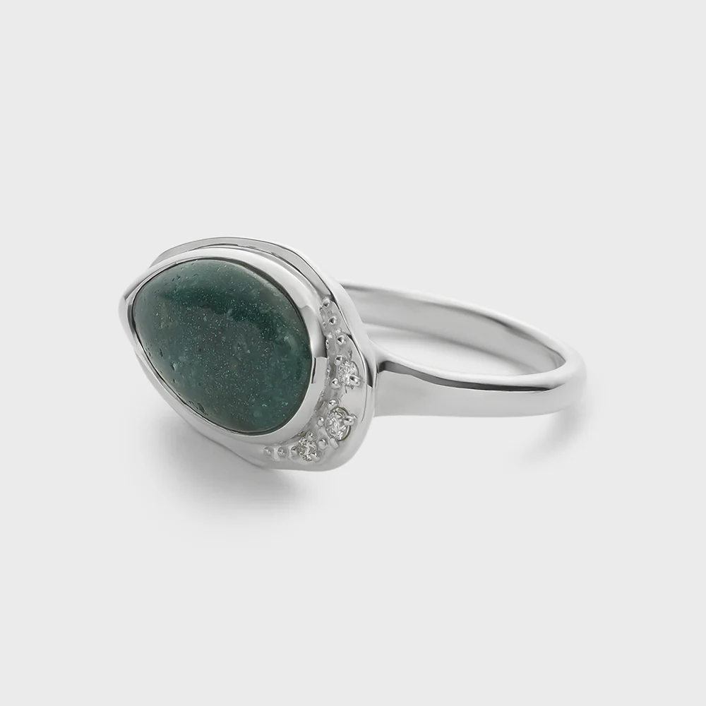 Silver Quartz Ring (0.03ct) - Image 2