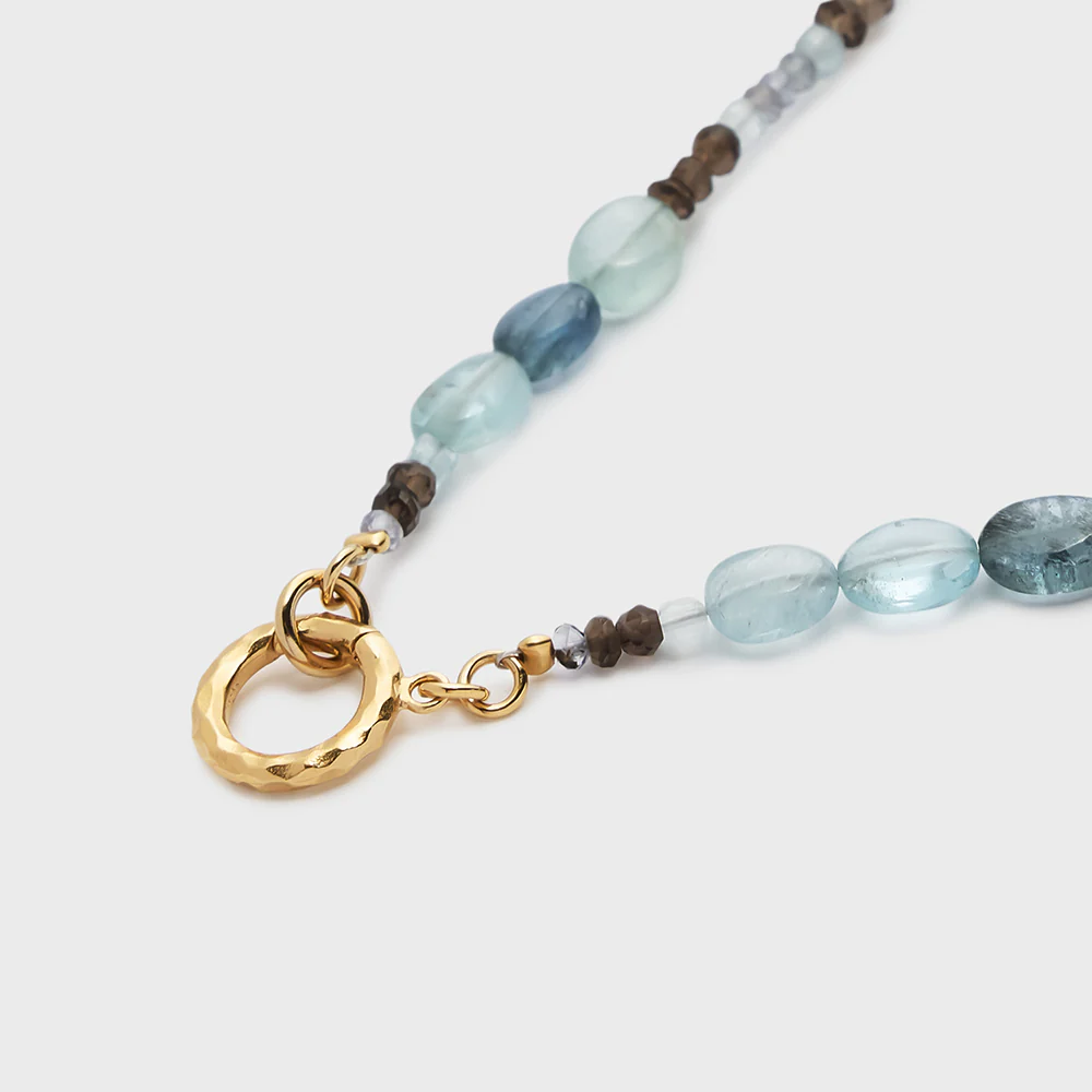 Gold Multi-Stone Necklace - Image 3