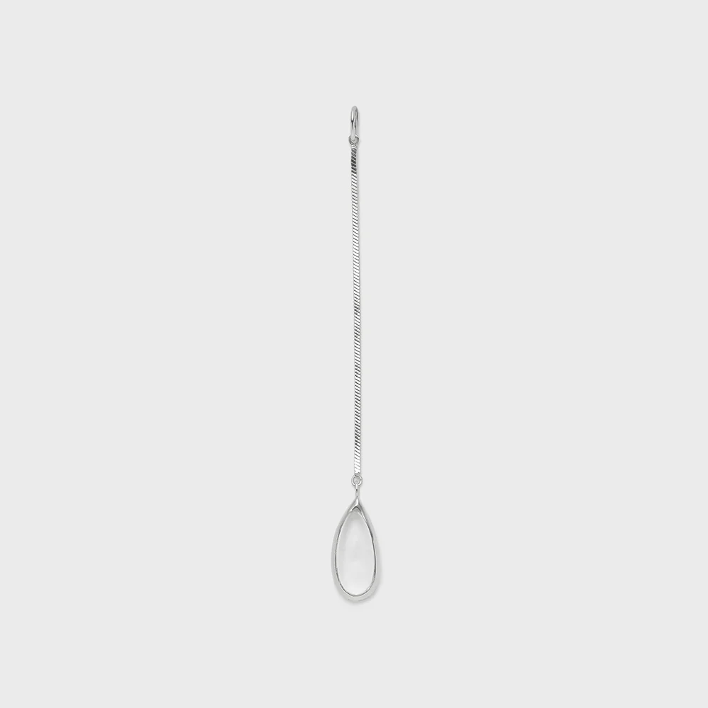 Silver Quartz Charm