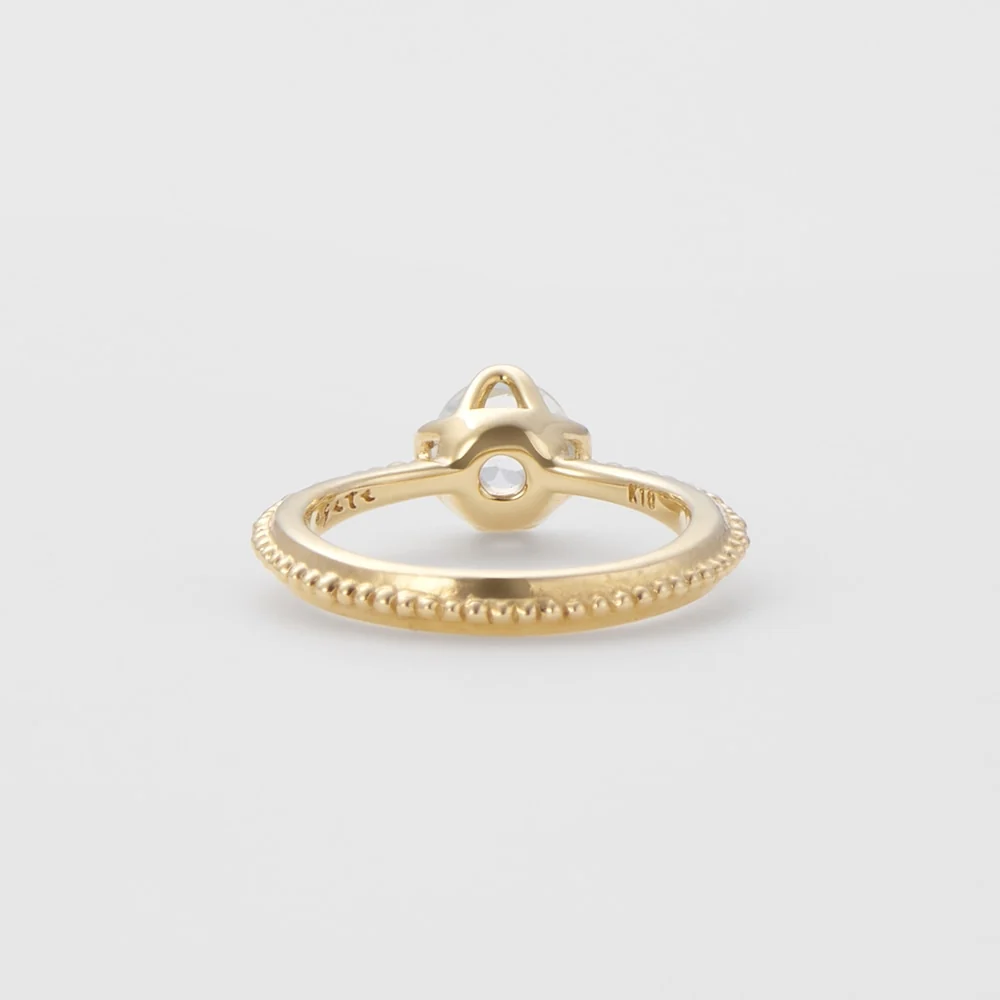 <March Birthstone> K10 Aquamarine Baby Ring - Image 3